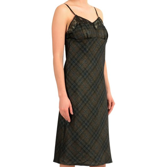 Maison Margiela 1 Wool Spaghetti Strap Dress - Picture 2 of 4